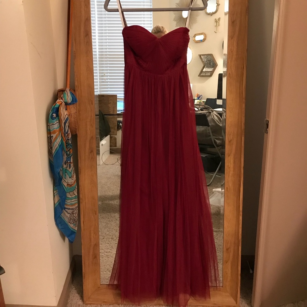 Jenny Yoo Annabelle Gown in Black Cherry - Picture 6 of 8